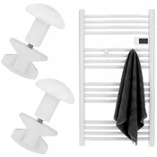 shumee Obešalniki za kopalniški radiator Paris White, komplet 2 kosov