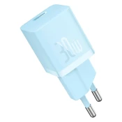 BASEUS GaN5 mini mrežni brzi punjač 30W USB-C 100W-os 1m-es sa kabelom plava