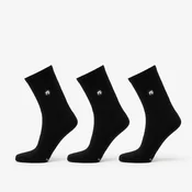 Nogavice Footshop Short Socks 3-Pack Black 43-46