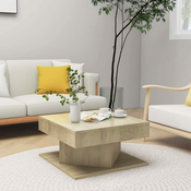 Stolic za kavu boja hrasta sonome 57x57x30 cm konstruirano drvo