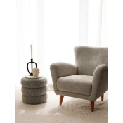 Atelier del Sofa Fotelja Teddy 85x82x85cm Siva