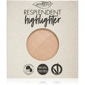 puroBIO Cosmetics Resplendent Highlighter kremasti osvetljevalec nadomestno polnilo odtenek 01 Champagne 9 g