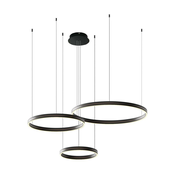 LED Lestenec na vrvici GRAVITY LED/108W/230V črna