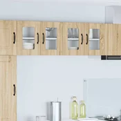 vidaXL Stenska kuhinjska omarica 2 pcs Sonoma hrast 60 x 31 x 40 cm