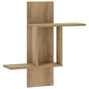 vidaXL Stenska polica Artisan hrast 59 x 17 x 63 cm Inženirski les