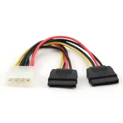 Kabl Molex - Sata x2 30cm ŽM Gembird CC-SATA-PSY-0.3M