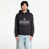 Mikina adidas House Of Tiro Fleece Hoodie Black/ White L
