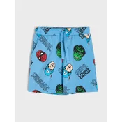 Sinsay - Pamucne kratke pantalone sa printom Marvel - plava