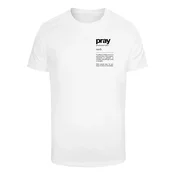 Mister Tee Majica Pray Definition črna/bela
