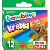 St.Majewski Voščene barvice Bambino, 12 barv