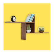 Hanah Home Zidna polica Raf-04-Oo-1, 100x50x18 cm, Orah
