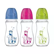 CANPOL flašica široki vrat ANTIKOLIK EASY START COLORFUL ANIMALS 300ML ( 35/204 )