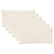 vidaXL Prevleka za blazino 6 kos HOUTEN Bela 40 x 70 cm