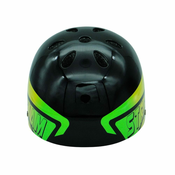 Alltoys Čelada Dazzler black (zelena/rumena) - velikost M