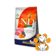 N&D Pumpkin Adult Mini Lamb & Blueberry 7kg, Psece Granule sa Borovnicama
