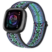 shumee FITBIT VERSA 3/4 NAJLONSKA ZAPESTNICA ZA URO PISATI BOHO VZORCI