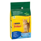 PURINA Friskies Sterilized s lososom, tunjevinom i povrcem - 1,5 kg