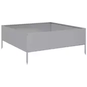 Vidaxl vidaXL Dvignjena gredica, 100x100x25 cm, pocinkano jeklo
