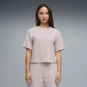PUMA Essentials Elevated Relaxed Tee Women, Clothing, Misty Pink, XS