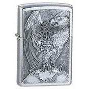 Zippo upaljac Orel, Globzs 200HD H231, krom brušeni