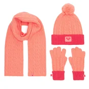 Set kapa, šal in rokavice Roxy RX-KF-001-AW24 Oranžna