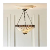 Endon 111871 - Luster na lancu Tiffany FARGO 3xE27/10W/230V precnik 50 cm