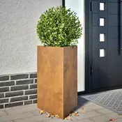 Vrtne žardinjere 2 kom trokutaste 50x43x75 cm Pohabani celik