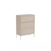 Komoda ALIN, 80 x 40 cm, v barvi taupe