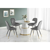 VEGAS color: top - white, leg - white / gold