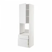 METOD / MAXIMERA Vis.el.pec s fiok/2frnt/srd/g.fiok, bela/Stensund bela, 60x60x220 cm