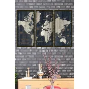 Wallity Dekorativne uramljene slike, 70x33cm, 3 komada, Šarene