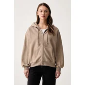 Levis jopica s kapuco ženska z bombažem EVERYDAY FULL ZIP
