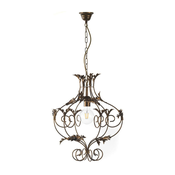 ONLI - Luster na lancu CONTESSA 1xE27/22W/230V bronzan