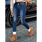 Spodnie damskie JEANLIFE jeansowe skinny niebieskie Dstreet