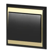 Vgradno trojno stikalo Luna, 10A, 250V, WP-5L, črna/zlata
