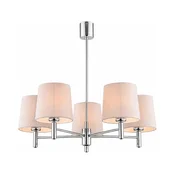 Brilagi - Luster na šipci MONTE 5xE27/15W/230V bež/sjajni hrom
