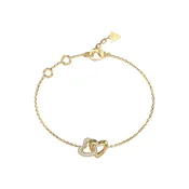 GUESS Zapestnica HEART zlata