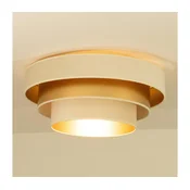 Stropna svetilka WENTA 1xE27/60W/230V, premer 50 cm, bež/zlata
