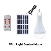 KJB Polnilna viseča LED svetilka s solarnim panelom, 7 W, z daljincem