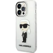 Karl Lagerfeld iPhone 14 Pro Max 6,7 transparent hardcase Ikonik Karl Lagerfeld (KLHCP14XHNIKTCT)