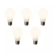 Komplet 5 E27 zatemnitvenih LED žarnic A60 Opal 7W 806 lm 3000K