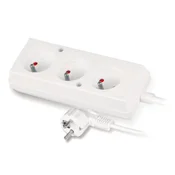 Podaljšek PLASTROL PS-370/1,5/3,0, 3x2P+Z, 3m, bela