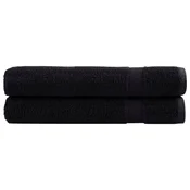 Vidaxl Premium brisače SOLUND 2 kos črna 80x200 cm 600 g/m2