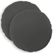 Vidaxl Prevleka za blazino 2 kos HEERLEN Antracit Premer 30 cm