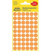 Avery Zweckform okrugle markirne etikete 3148, 12 mm, 270 komada, svijetlo narančaste