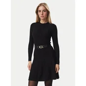 Guess Pletena obleka W6BK64 Z1569 Črna Regular Fit
