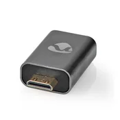 Nedis Adapter HDMI | HDMI moški / HDMI mini priključek | HDMI ženski / HDMI izhod | Pozlačeno | Naravnost | Aluminij | Siva s kovino | 1 kos | Karton s pokritim okencem