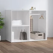 Garderobni ormaric sjajni bijeli 80x40x65 cm konstruirano drvo