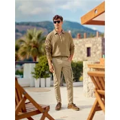 Sinsay - Pantalone slim cargo - BEŽ