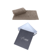 Darilni paket brisača in kopalna brisača LEAF, 2 kosa Rjava